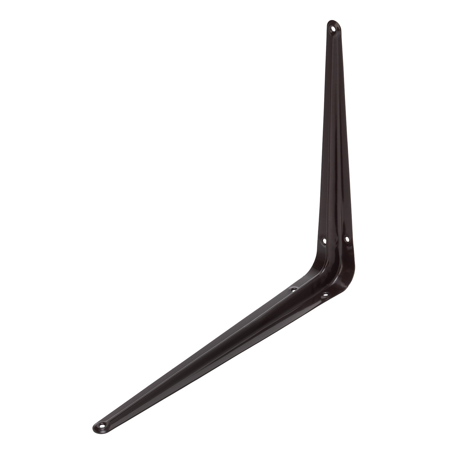 Кронштейн угловой с ребром, 250 х 300 мм, коричневый Сибртех