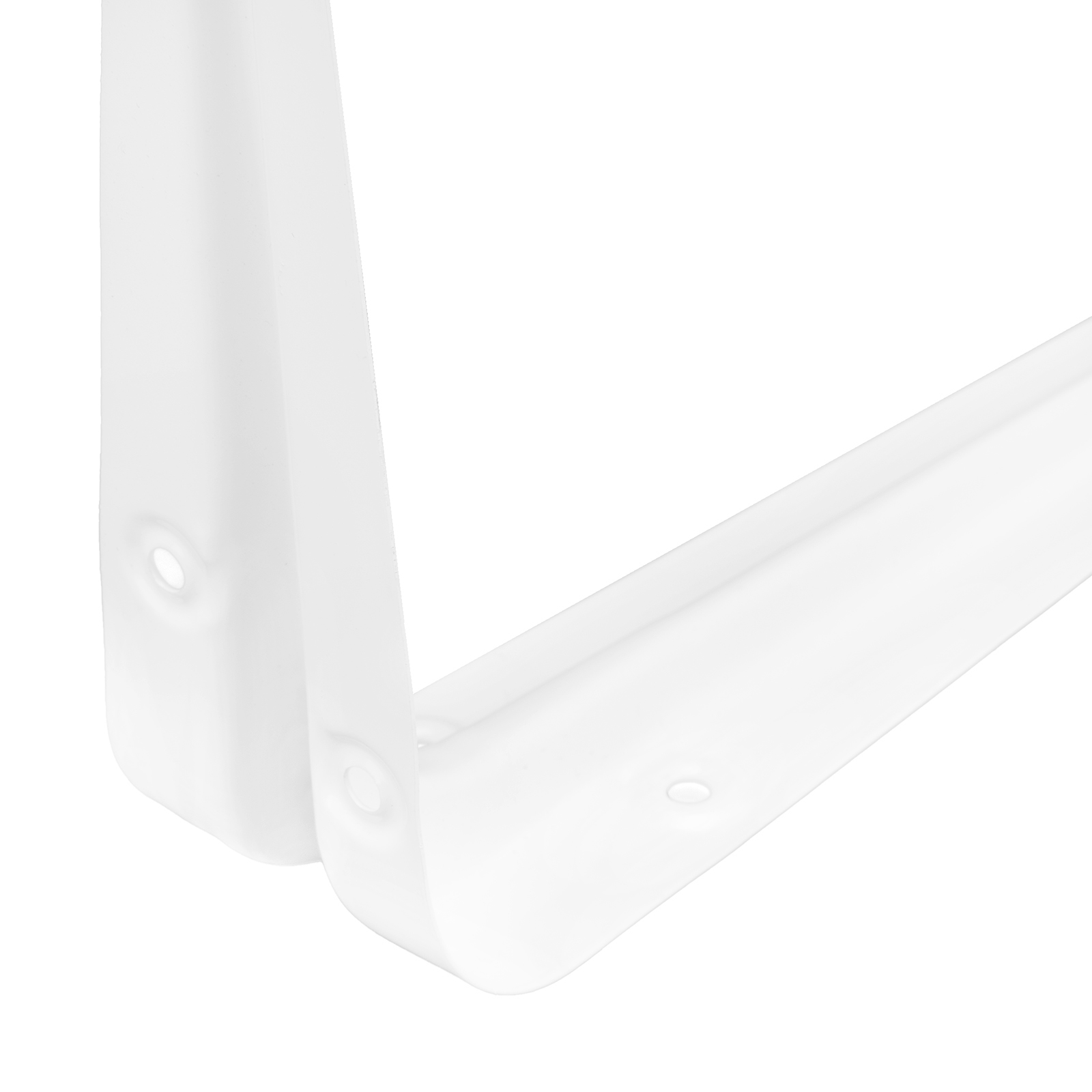 Кронштейн угловой с ребром, 150х200 мм, белый Сибртех