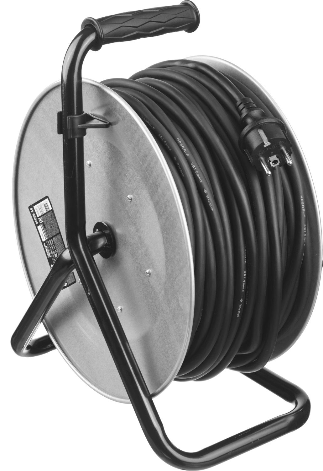 Удлинитель на катушке, 40 м, 3500 Вт, 4 гнезда, IP44, КГ 3x1,5 мм2, ЗУБР  Профессионал