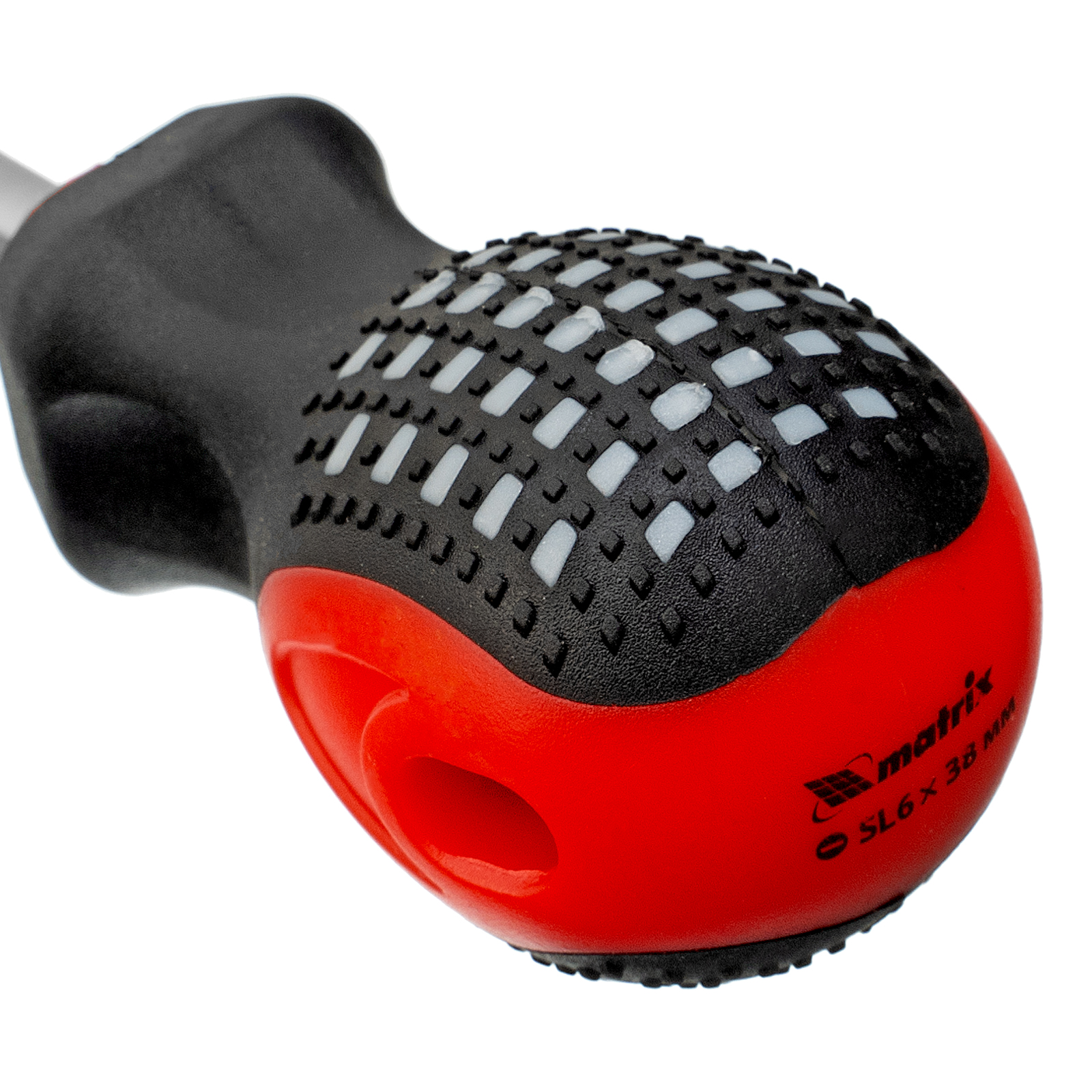 Отвертка Fusion, SL6 х 38 мм, CrV, трехкомпонентная рукоятка "Anti slip" Matrix