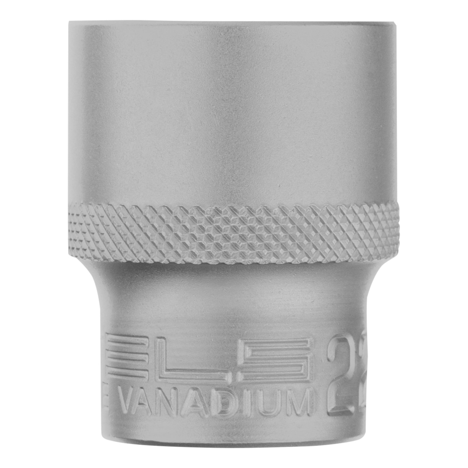 Головка торцевая, 22 мм, двенадцатигранная, CrV, под квадрат 1/2, хромированная Stels