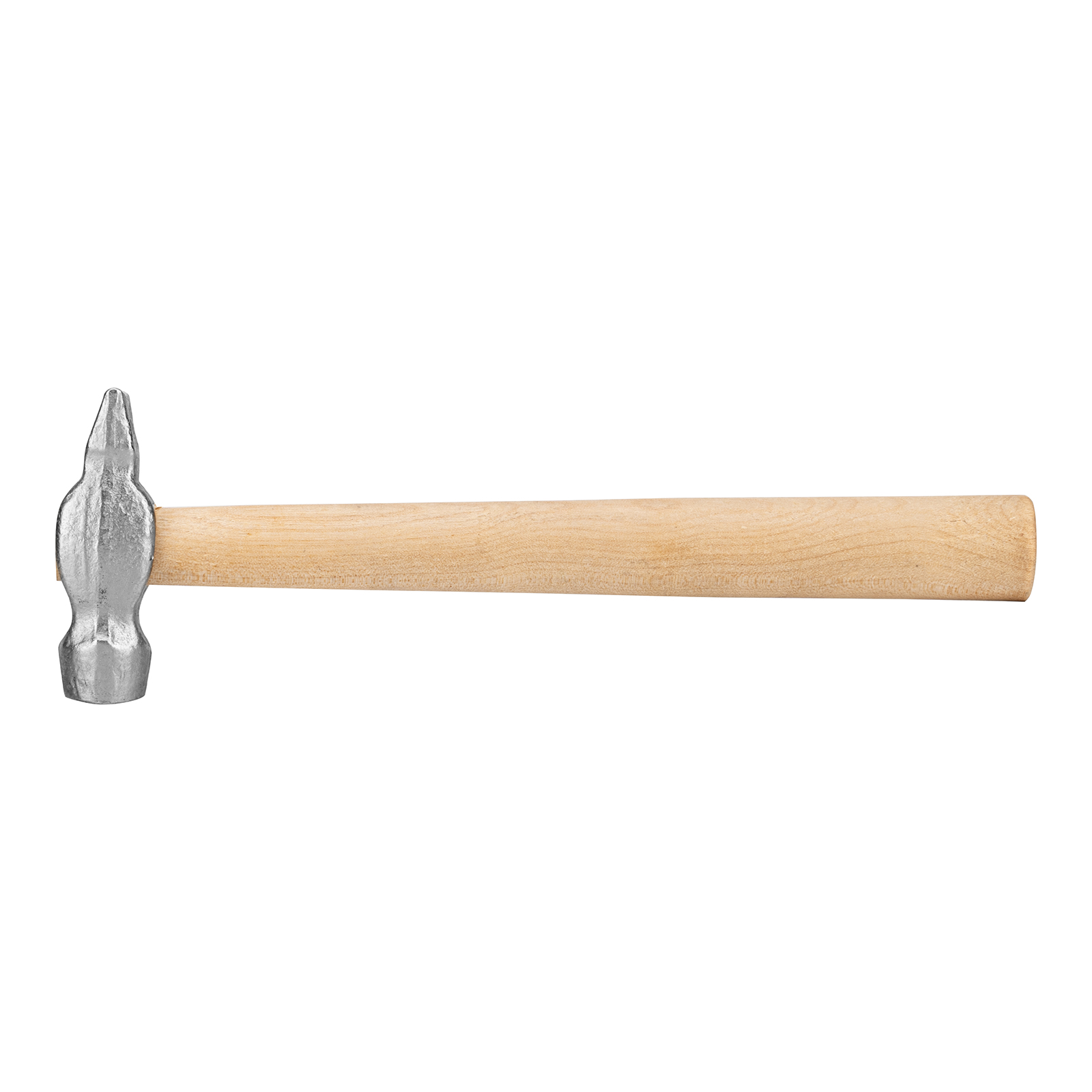 Молоток слесарный, 200 г, круглый боек, деревянная рукоятка