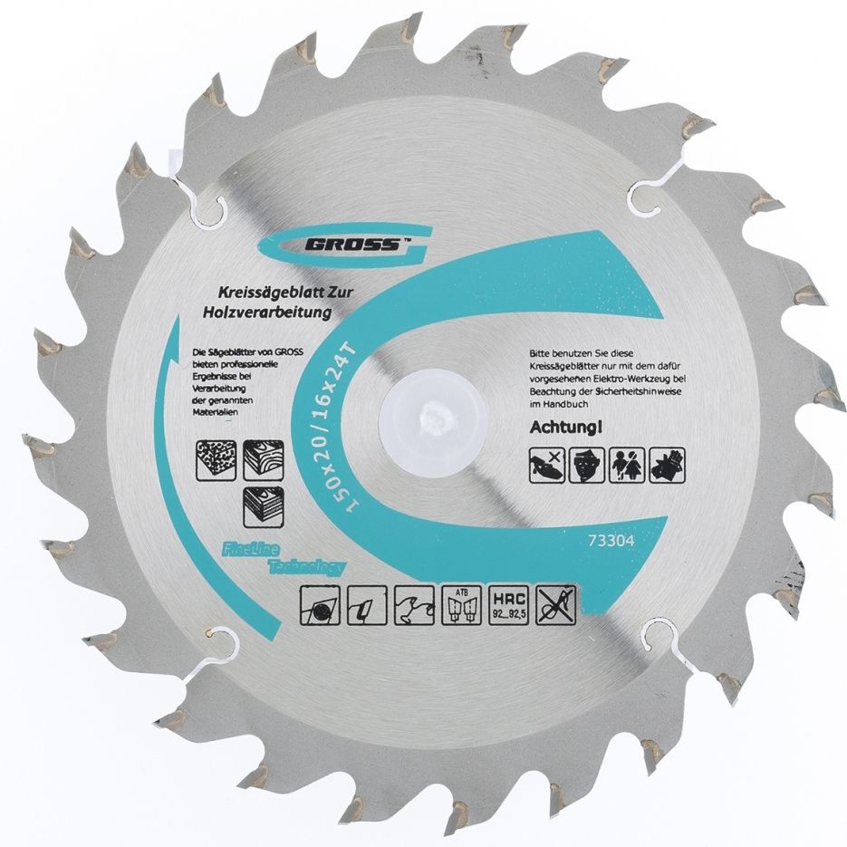 Пильный диск по дереву 130 x 20/16 x 24Т Gross