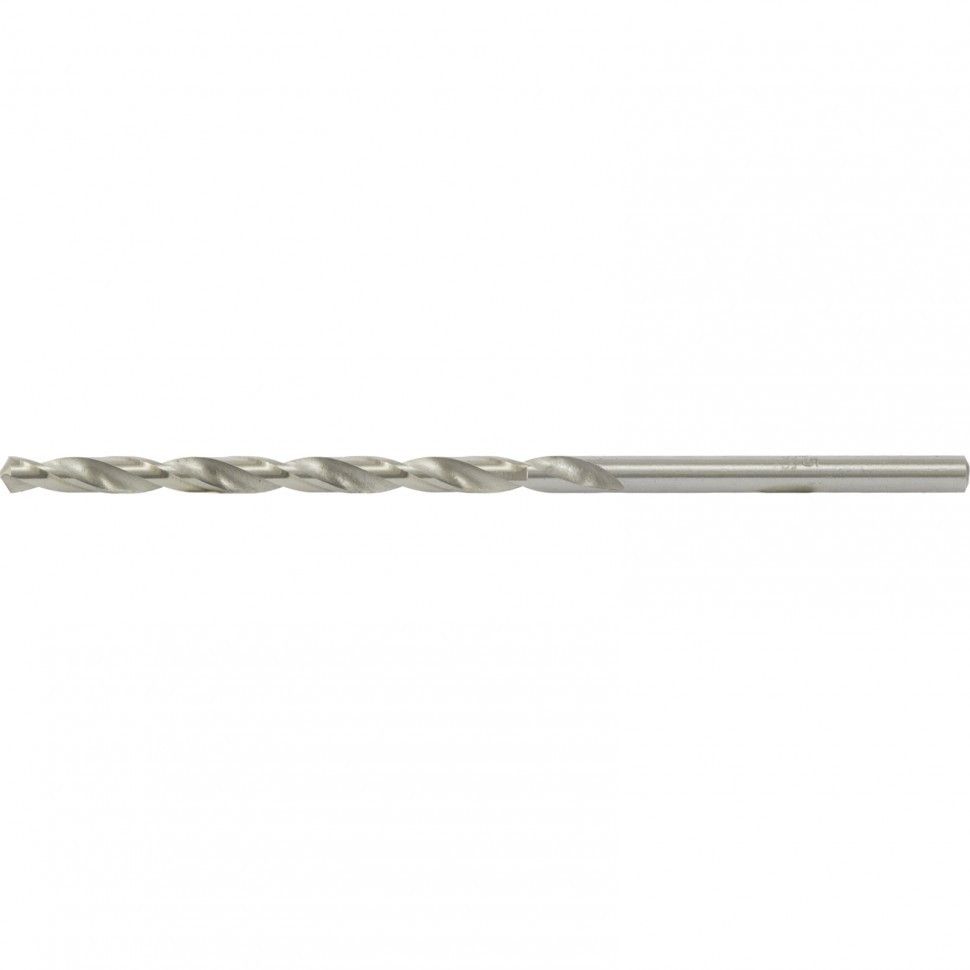Сверло по металлу, 6 х 139 мм, полированное, удл, HSS, 10 шт, цилиндрический хвостовик Matrix