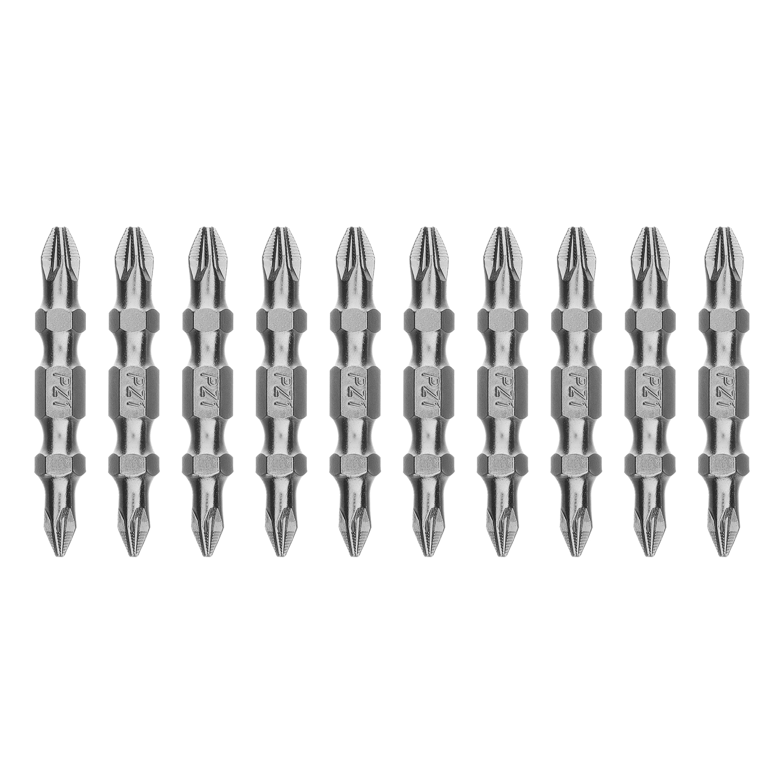 Бита двухстор., PZ2-PZ1х45мм, сталь S2, 10шт. Gross