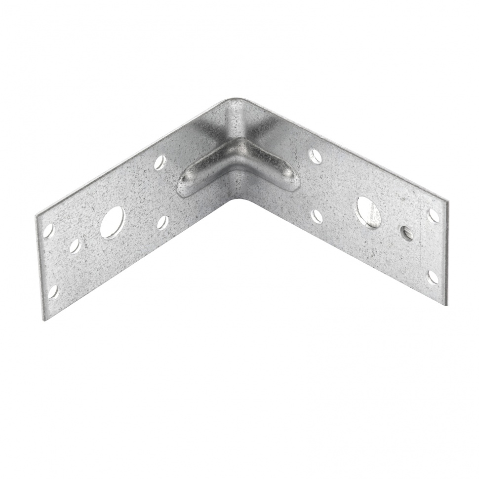 Крепежный уголок усиленный 1.7 мм, KUU 90 x 90 x 40 мм Сибртех