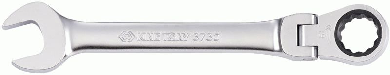 Ключ трещоточный комбинированный с шарниром 10 мм KING TONY 373010M
