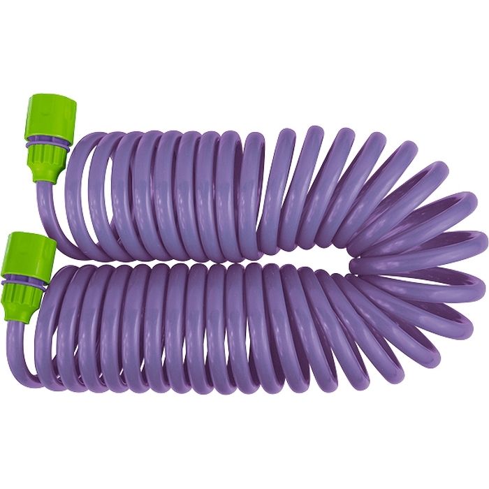 Шланг спиральный, 7.5 м х 10 мм, пластмассовая фурнитура, адаптер 1/2-3/4, разбрызгиватель Palisad