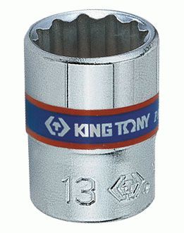 Головка торцевая стандартная двенадцатигранная 1/4", 12 мм KING TONY 233012M