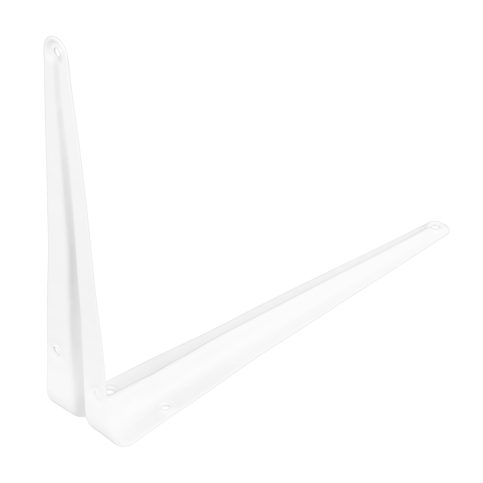 Кронштейн угловой с ребром, 200х250 мм, белый Сибртех