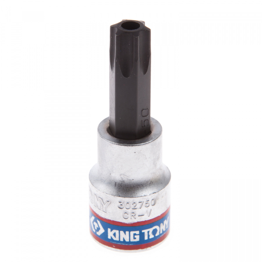 Насадка (бита) торцевая 3/8", Torx, T50, L = 50 мм, с отверстием KING TONY 302750
