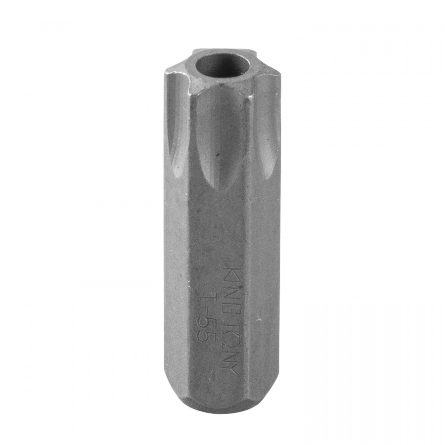 Вставка (бита) торцевая 10 мм, Torx, Т55, L = 36 мм, с отверстием KING TONY 163655U