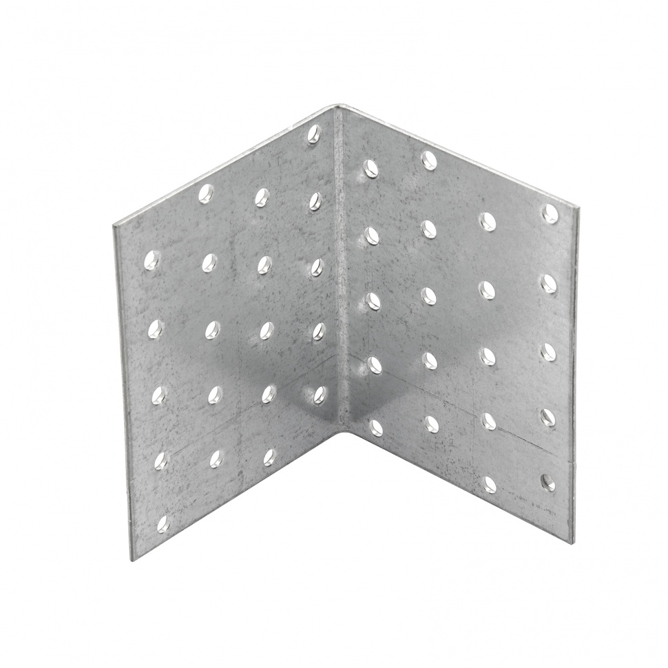 Крепежный уголок равносторонний 2 мм, KUR 80 х 80 х 100 мм Сибртех