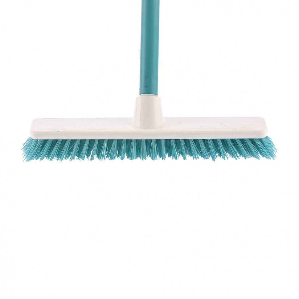Щетка пластмассовая "Shrober" для чистки ковров 270 мм, бирюзовая, c черенком, 120 см, D 22 мм Elfe