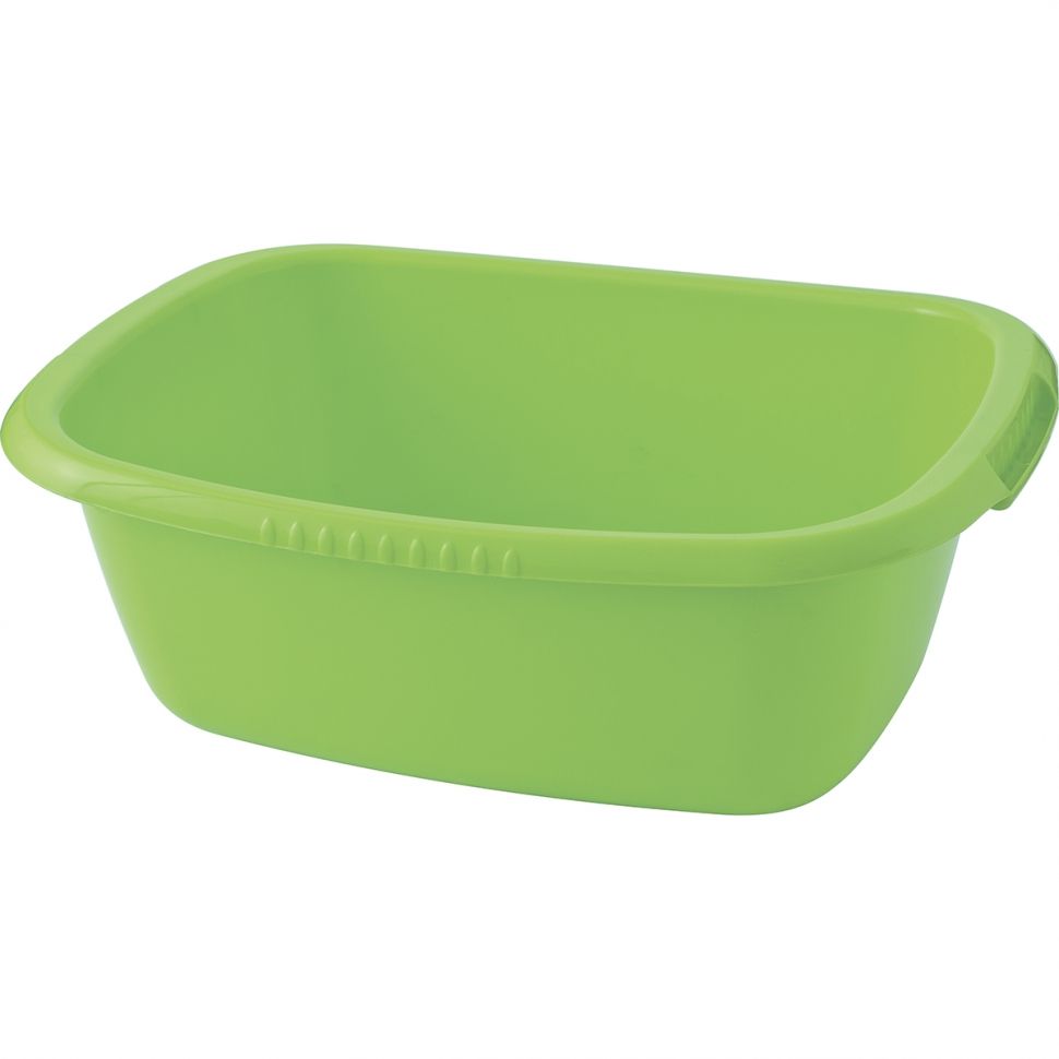 Таз пластмассовый прямоугольный 25 л, зеленый, Россия Elfe