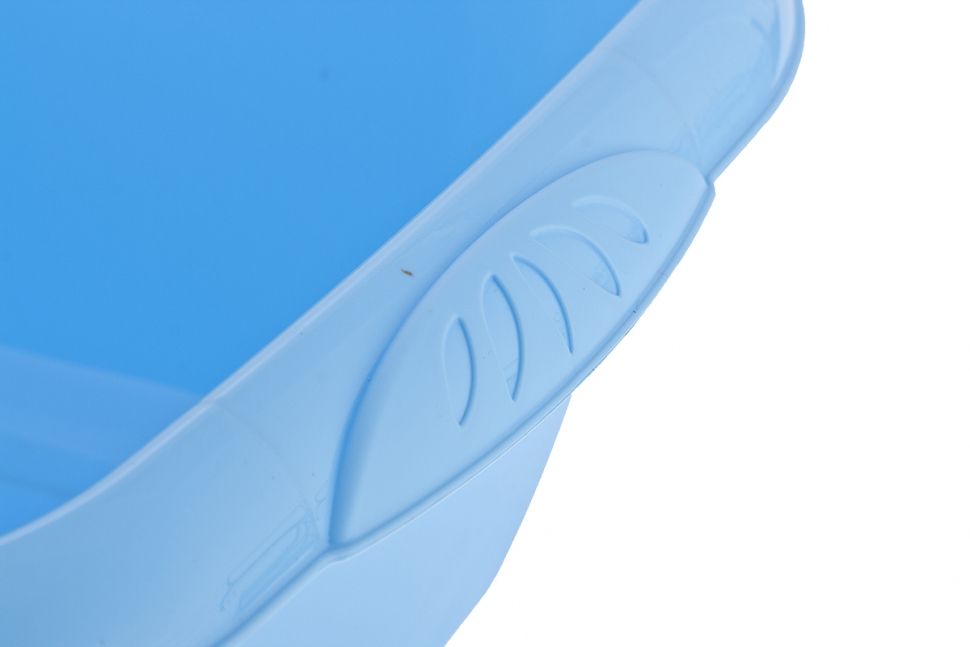 Таз пластмассовый квадратный 12 л, голубой, Россия Elfe