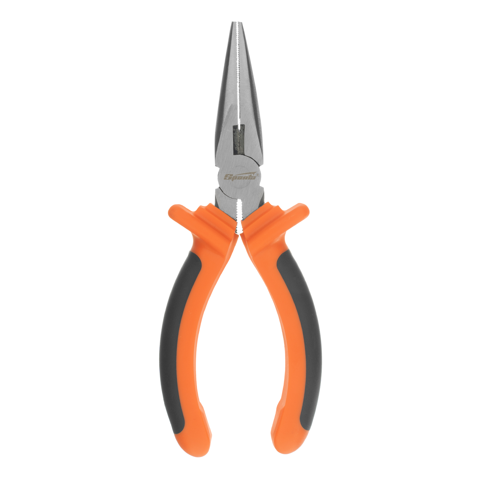 Длинногубцы прямые Comfort, 160 мм ,шлифованные, двухкомпонентные рукоятки Sparta