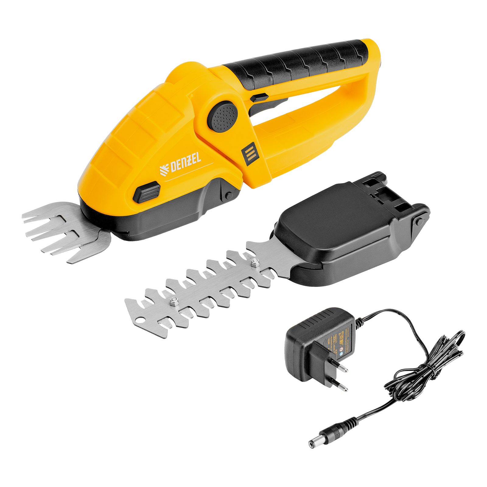 Ножницы-кусторез аккумуляторные GS-7, Li-Ion, 7,2 В Denzel