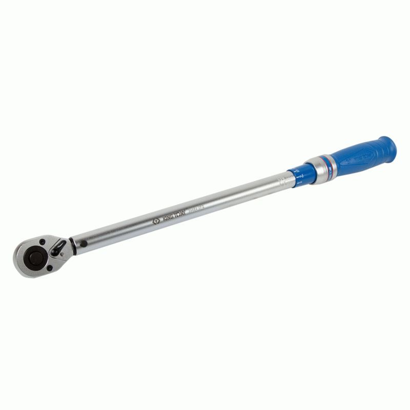 Динамометрический ключ серии "LIGHT", 1/2", 70-340 Нм, для левой и правой резьбы, футляр KING TONY 34464-2FG