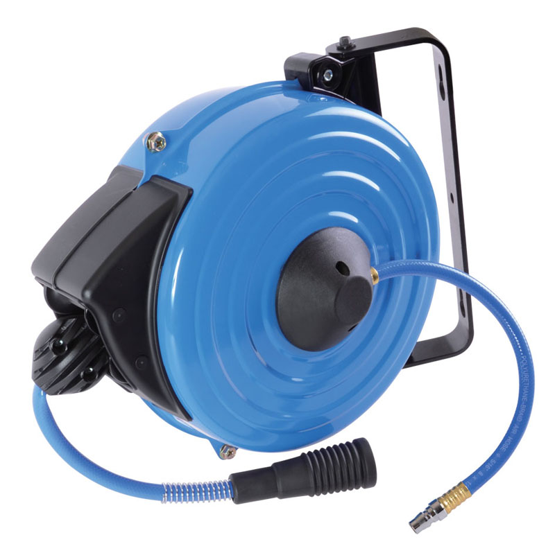 Шланг пневматический на автоматической катушке 8х12 мм, 10 м, полиуретановый, резьба 1/4" KING TONY 79912-10