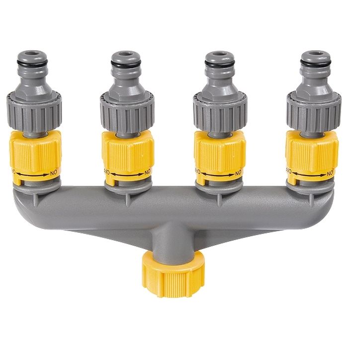 Разветвитель четырехканальный, пластиковый Palisad Luxe