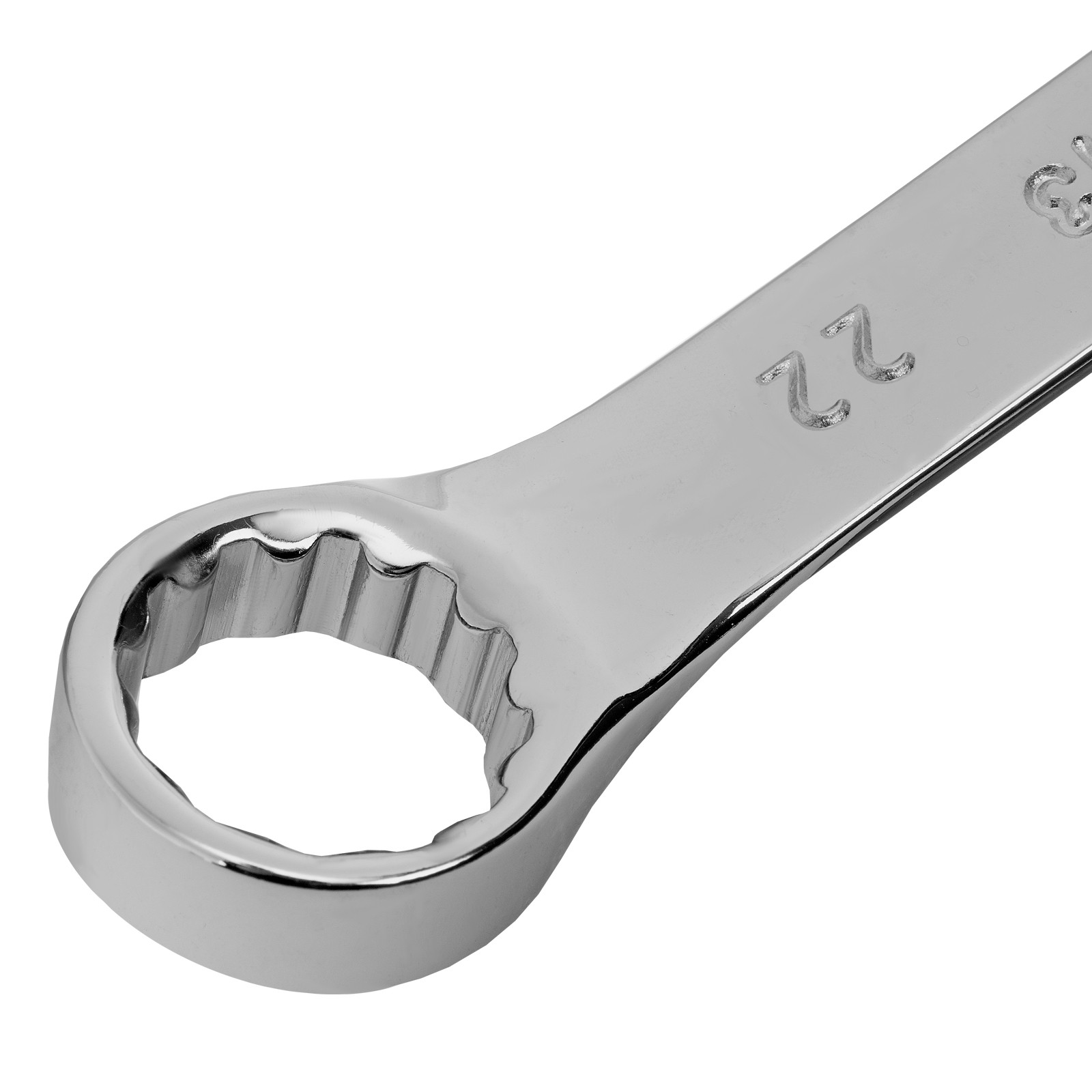 Ключ комбинированный, 22 мм, CrV, полированный хром Matrix