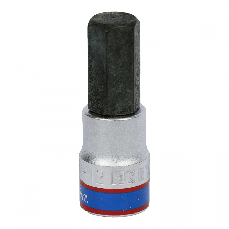 Насадка (бита) торцевая 3/8", Hex, 12 мм, L = 50 мм KING TONY 302512