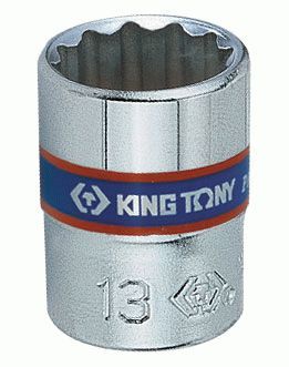 Головка торцевая стандартная двенадцатигранная 1/4", 10 мм KING TONY 233010M