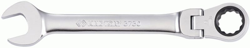 Ключ трещоточный комбинированный с шарниром 12 мм KING TONY 373012M
