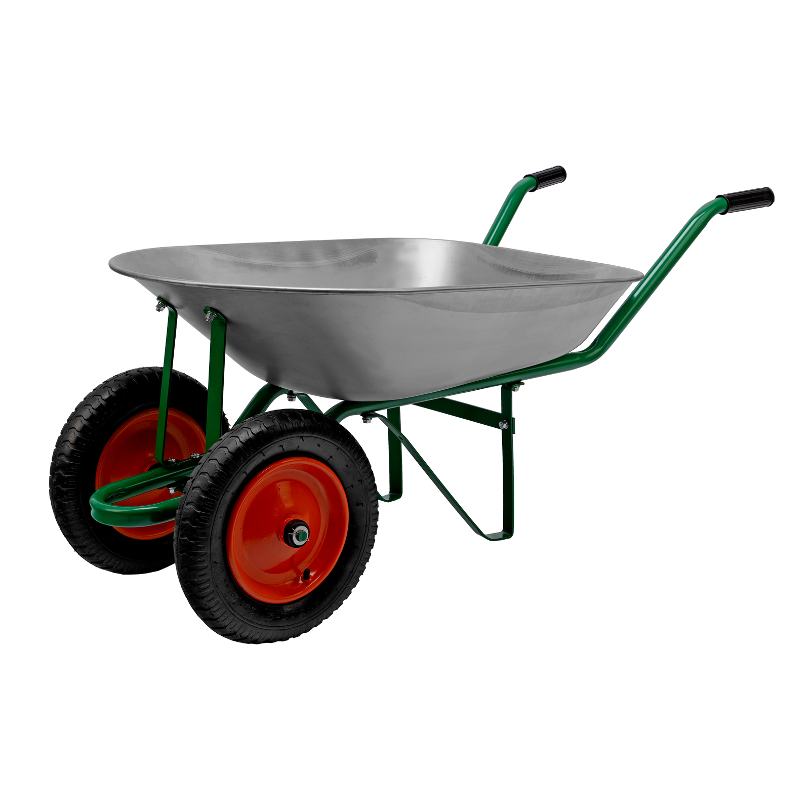 Тачка садовая, 2-х колесная, грузоподъемность 170 кг, объем 78 л