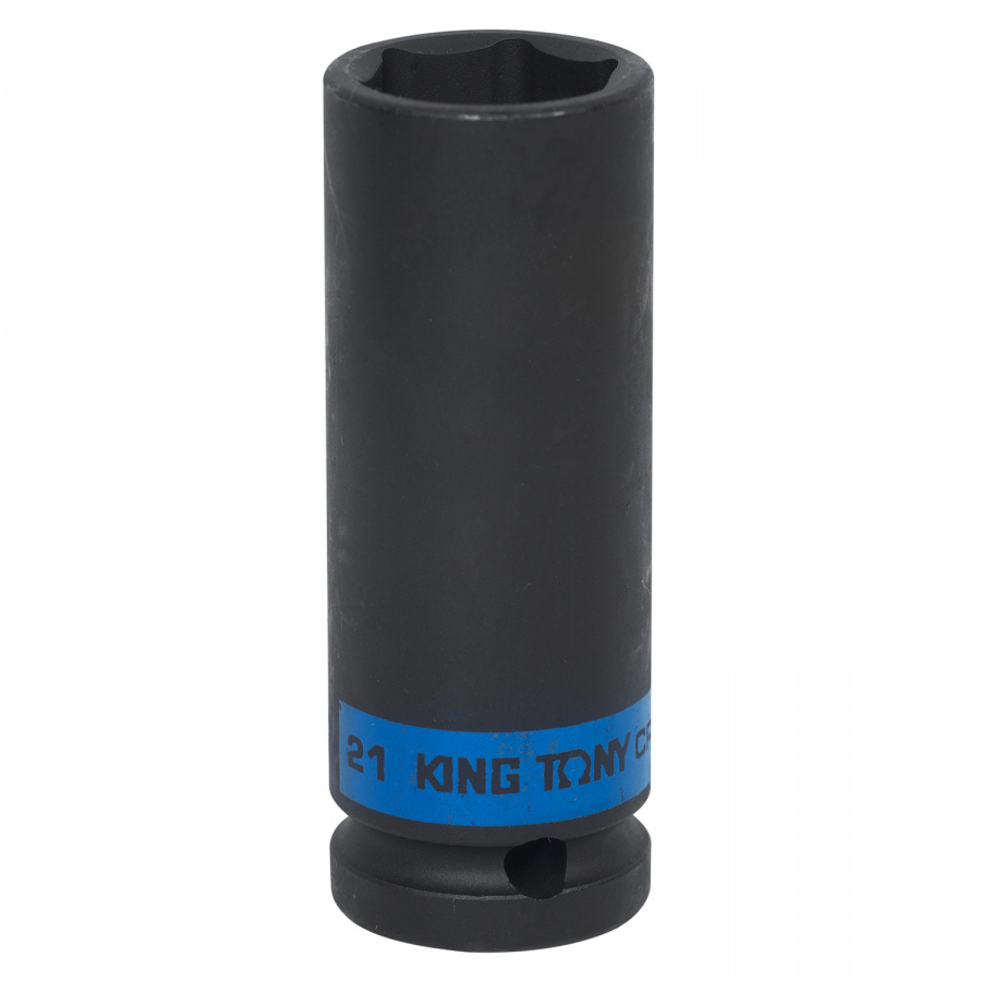 Головка торцевая ударная глубокая шестигранная 1/2", 21 мм KING TONY 443521M