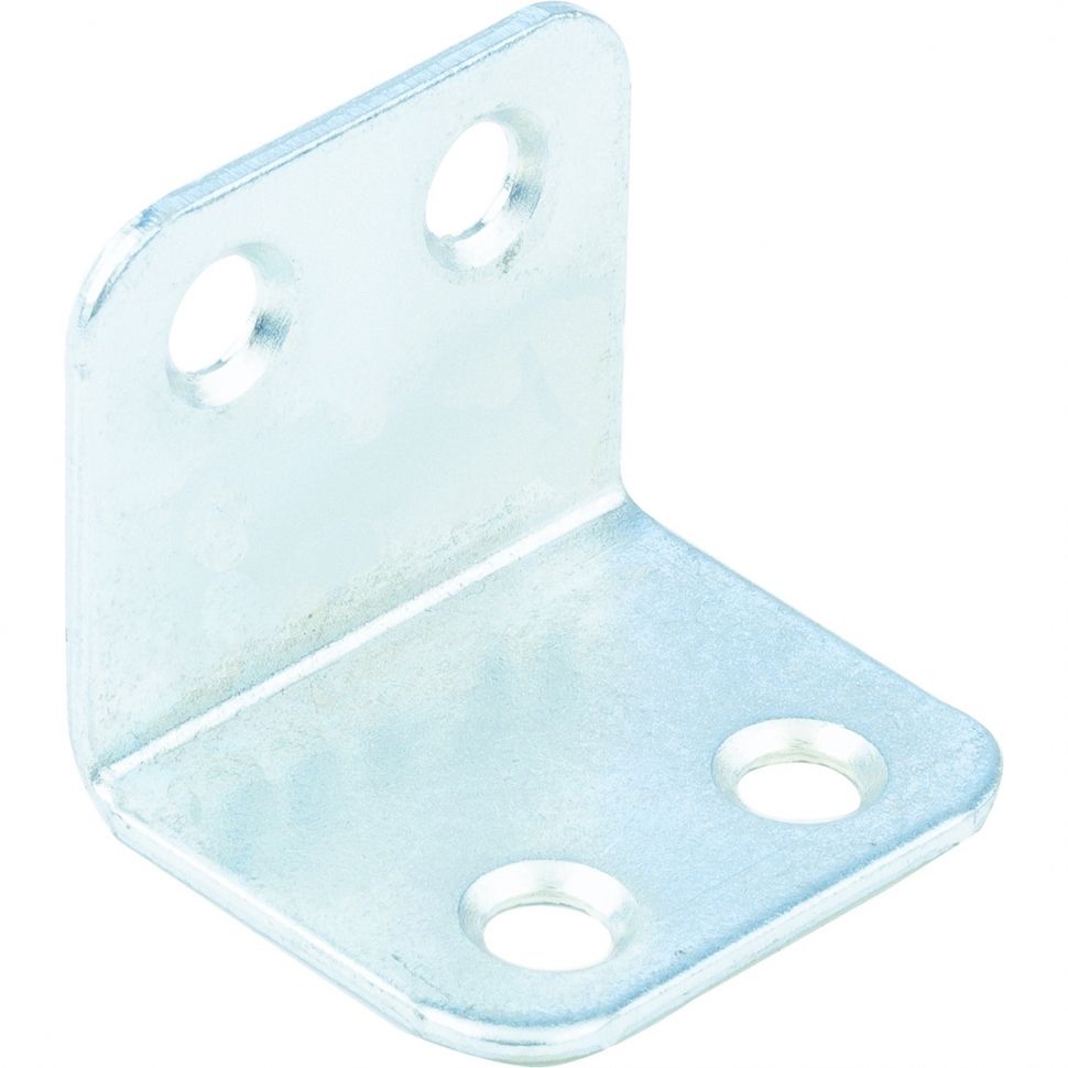 Уголок мебельный, 2 мм, 25 х 25 х 30 мм, цинк Сибртех