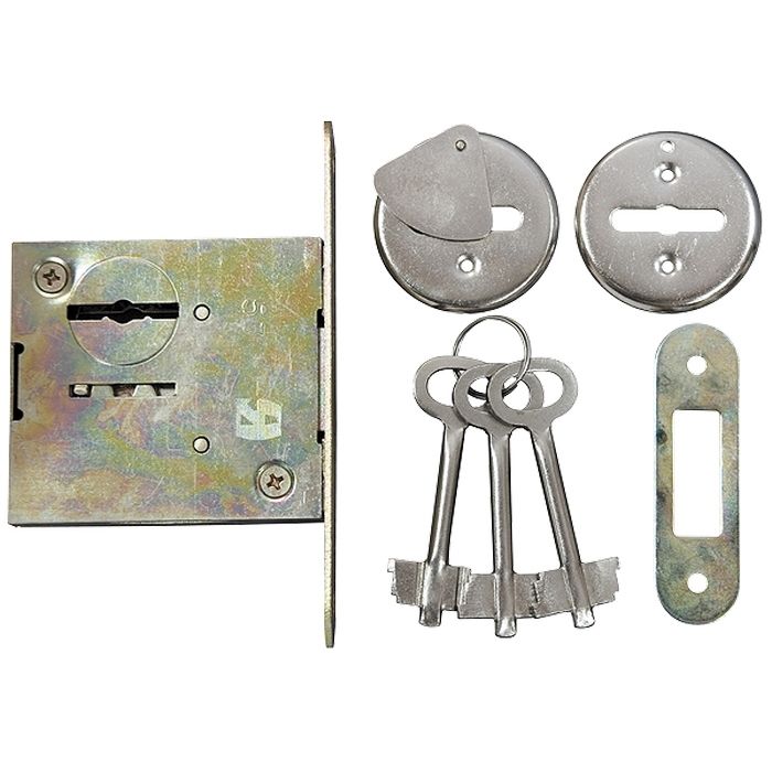 Замок врезной ЗВ8-4, сувальдный Сибртех