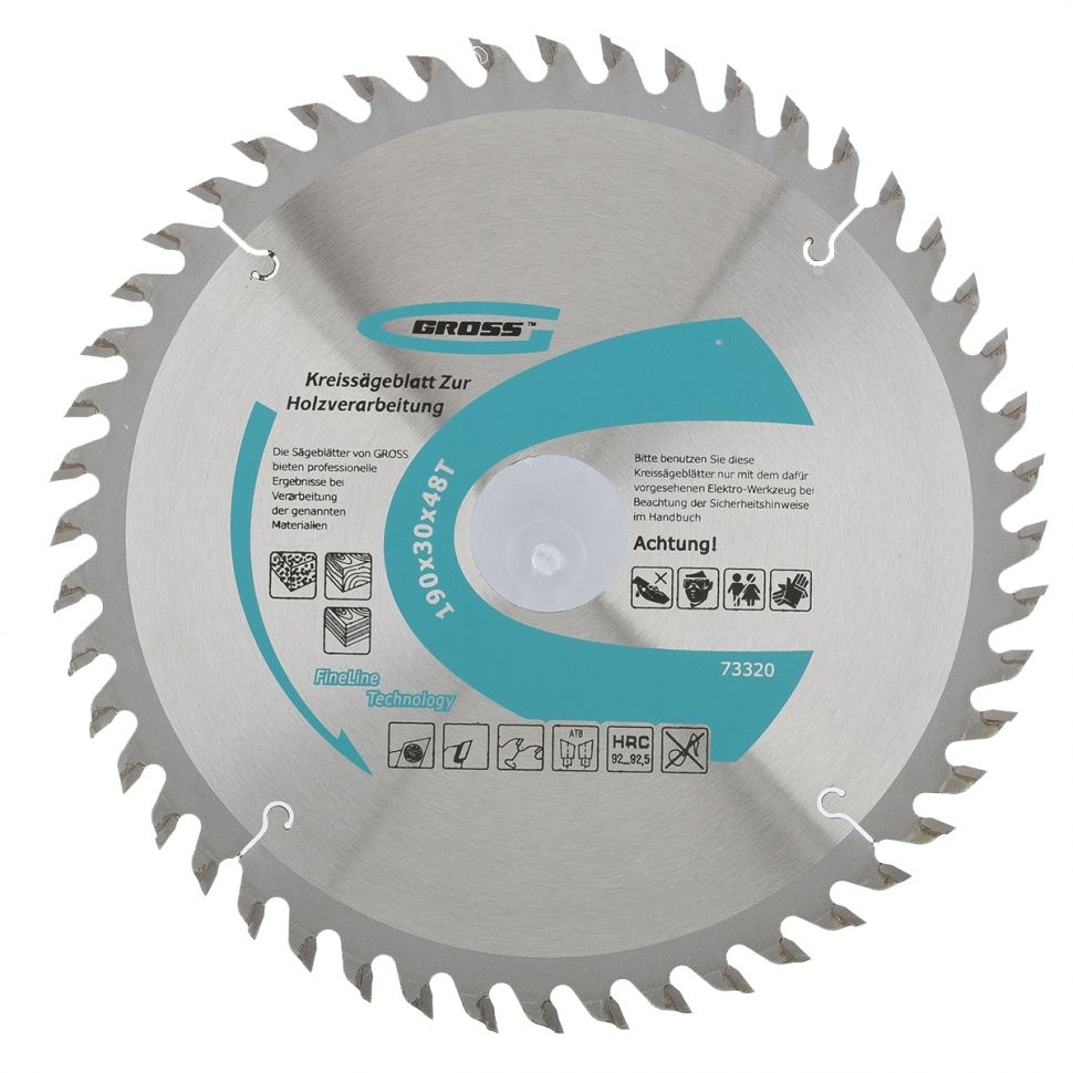 Пильный диск по дереву 190 x 20/16 x 48Т Gross