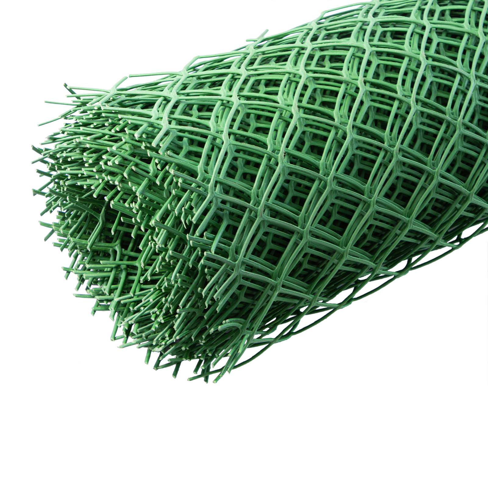 Решетка заборная в рулоне, облегченная, 1.5 х 25 м, ячейка 70 х 70 мм, пластиковая, зеленая,