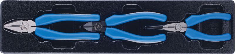 Набор пплоскогубцев и бокорезов, ложемент, 3 предмета KING TONY 9-40203GP