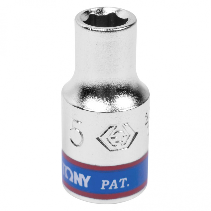 Головка торцевая стандартная шестигранная 1/4", 5 мм KING TONY 233505M