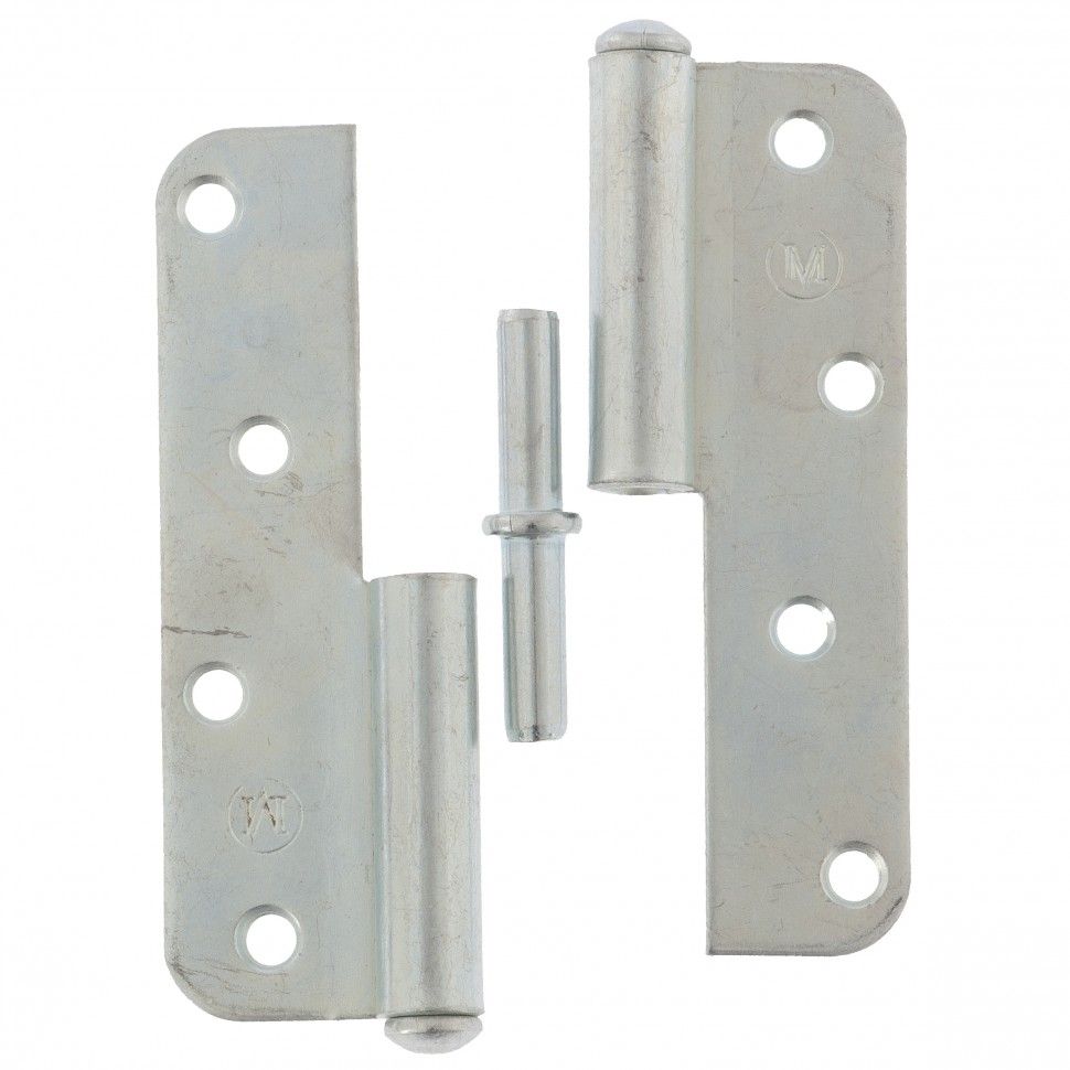 Петля накладная ПН1-110 правая, цинк, 4 шт, (Металлист)