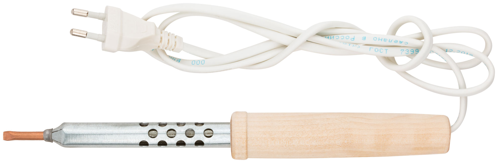 Паяльник 220 В, деревянная ручка  25 Вт