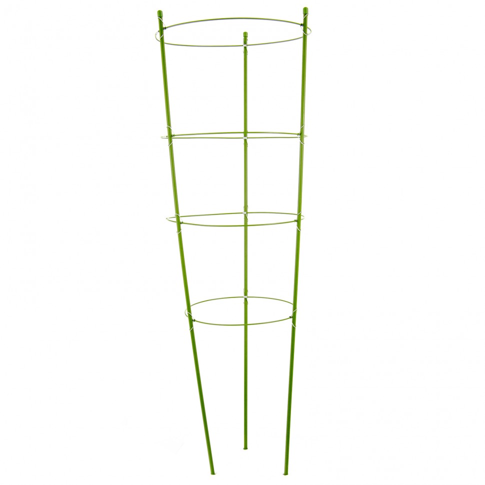 Поддержка для растений круглая H 90 см, металл в пластике, 4 кольца Palisad