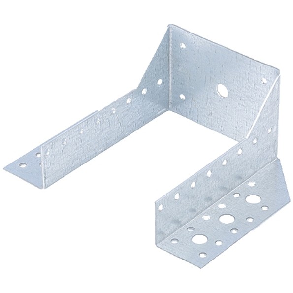 Опора бруса раскрытая, 2 мм, OBR R-100 х 140 х 76 мм, цинк Сибртех