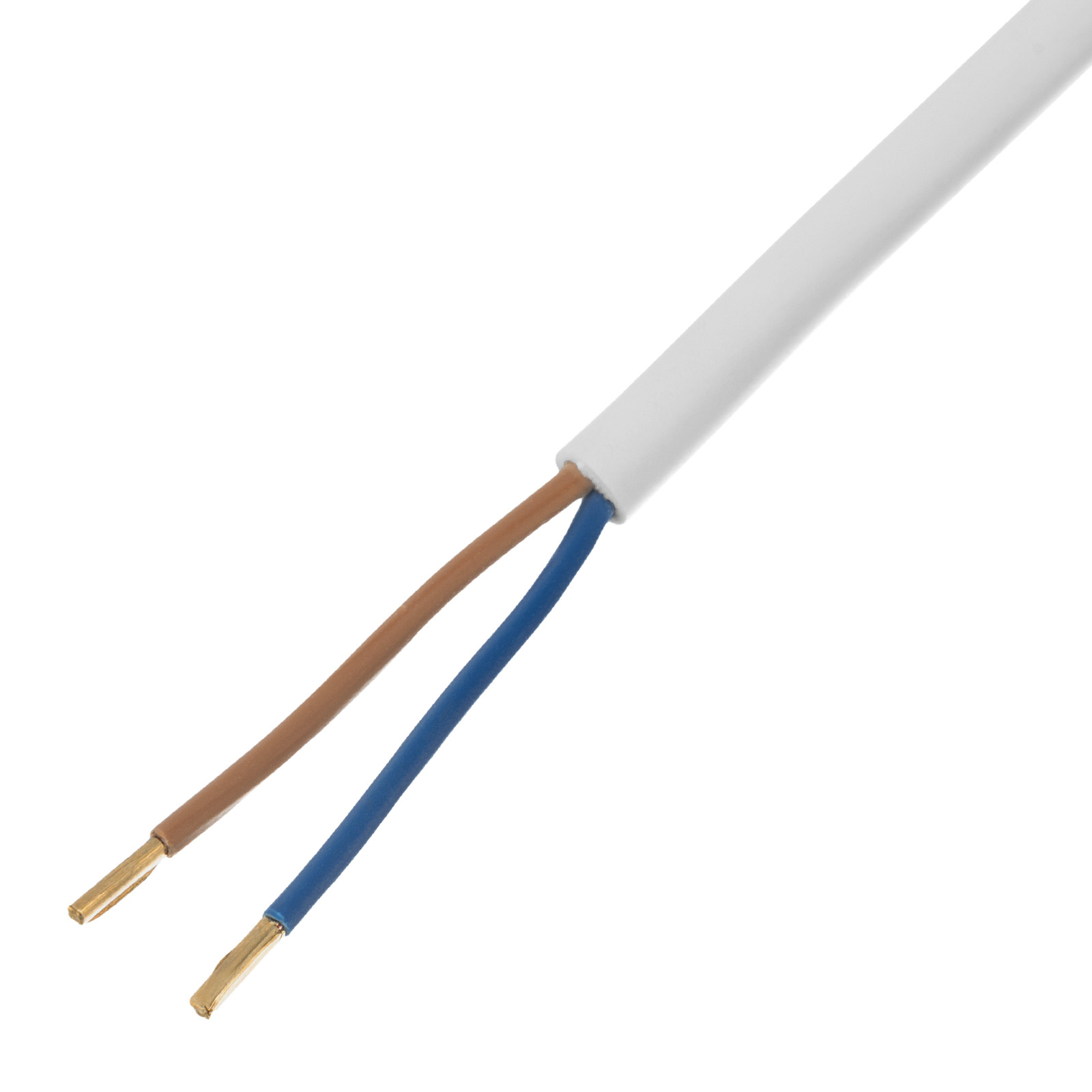 Шнур сетевой Energy Series, ПВС, 3 м, 2 x 1,5 мм, с неразборной вилкой, белый, Denzel