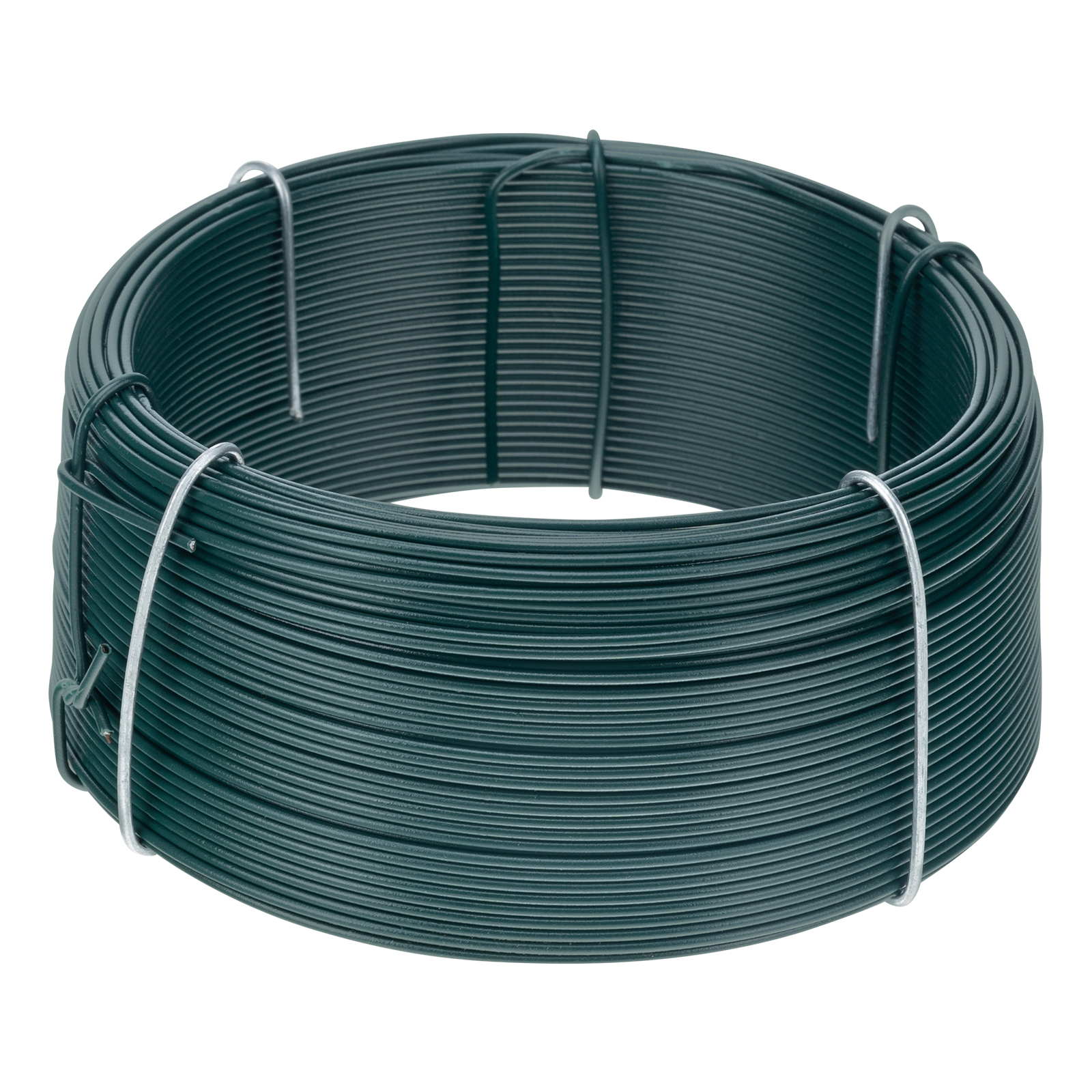 Проволока с ПВХ покрытием, зеленая 1.2 мм, длина 50 м Сибртех