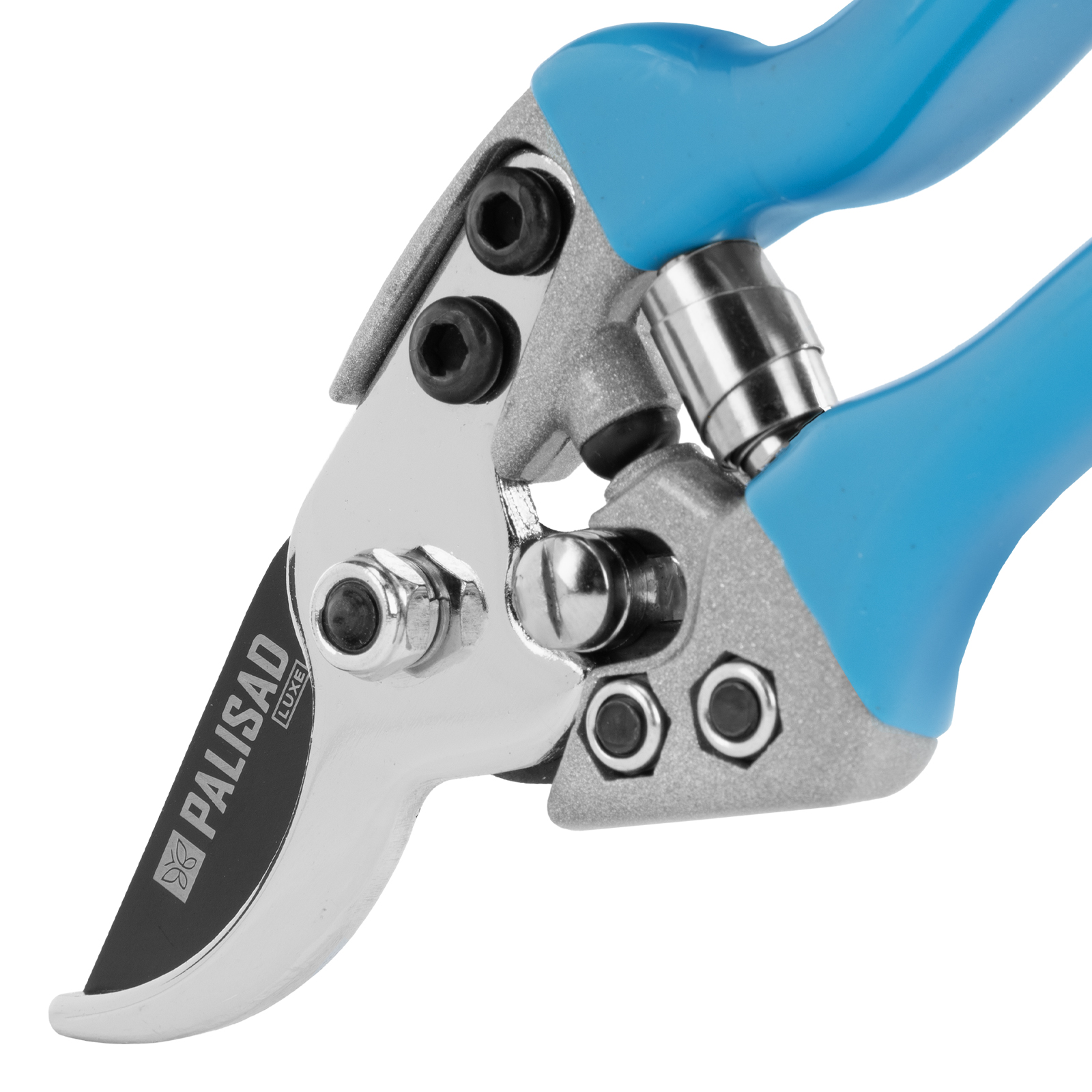 Секатор прямого реза, 190 мм, алюминиевые обрезиненые рукоятки, LUXE Palisad