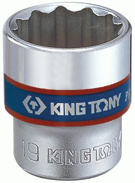 Головка торцевая стандартная двенадцатигранная 3/8", 8 мм KING TONY 333008M