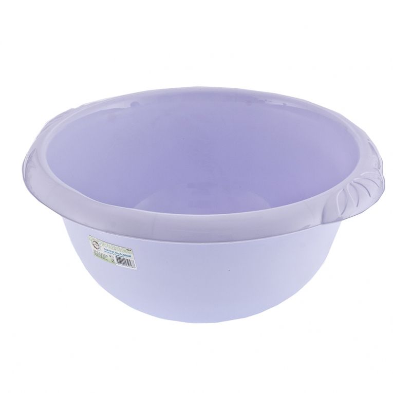 Таз пластмассовый круглый 9 л, сиреневый, Росссия Elfe