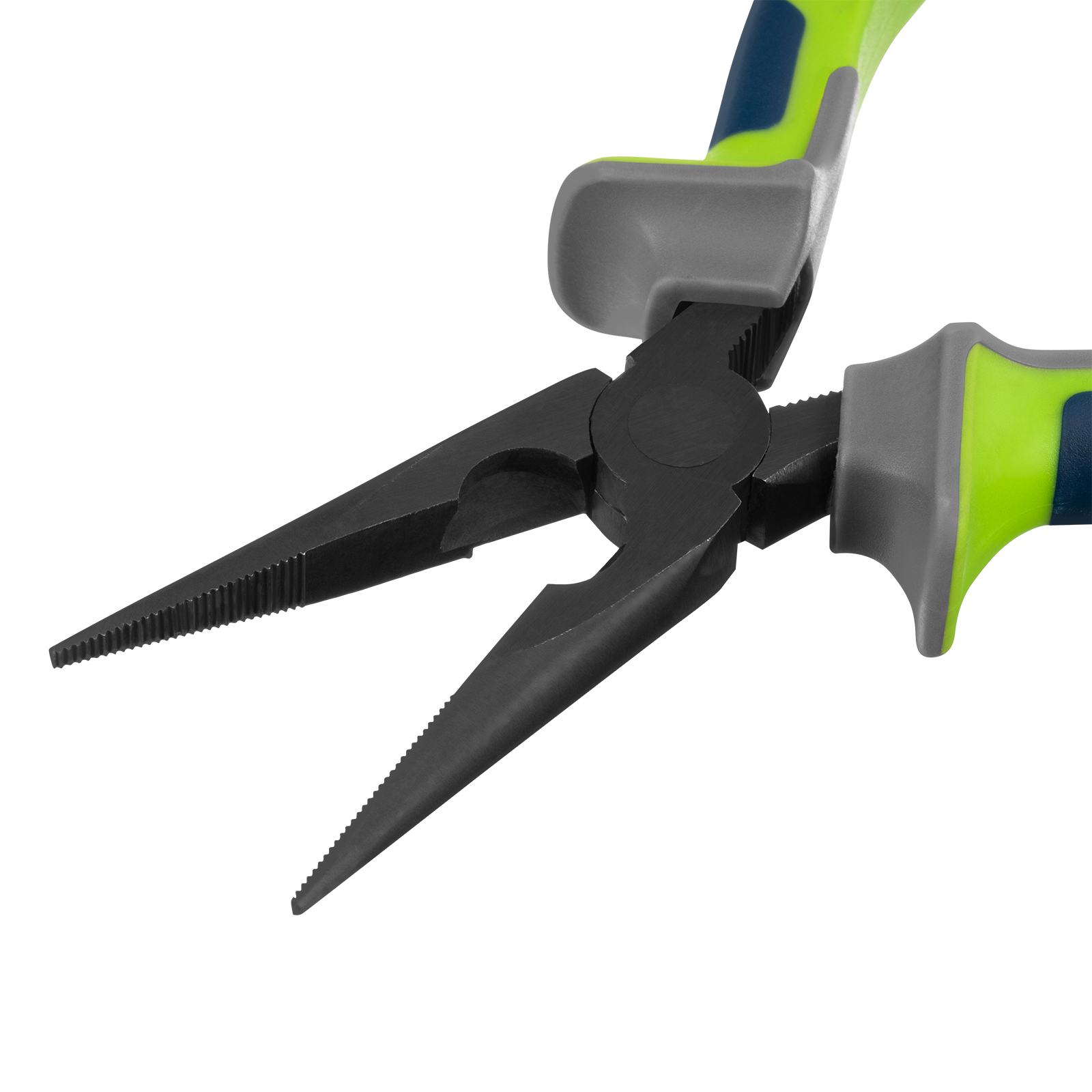 Длинногубцы прямые 160 мм, фосфатирование, трехкомпонентные рукоятки Сибртех