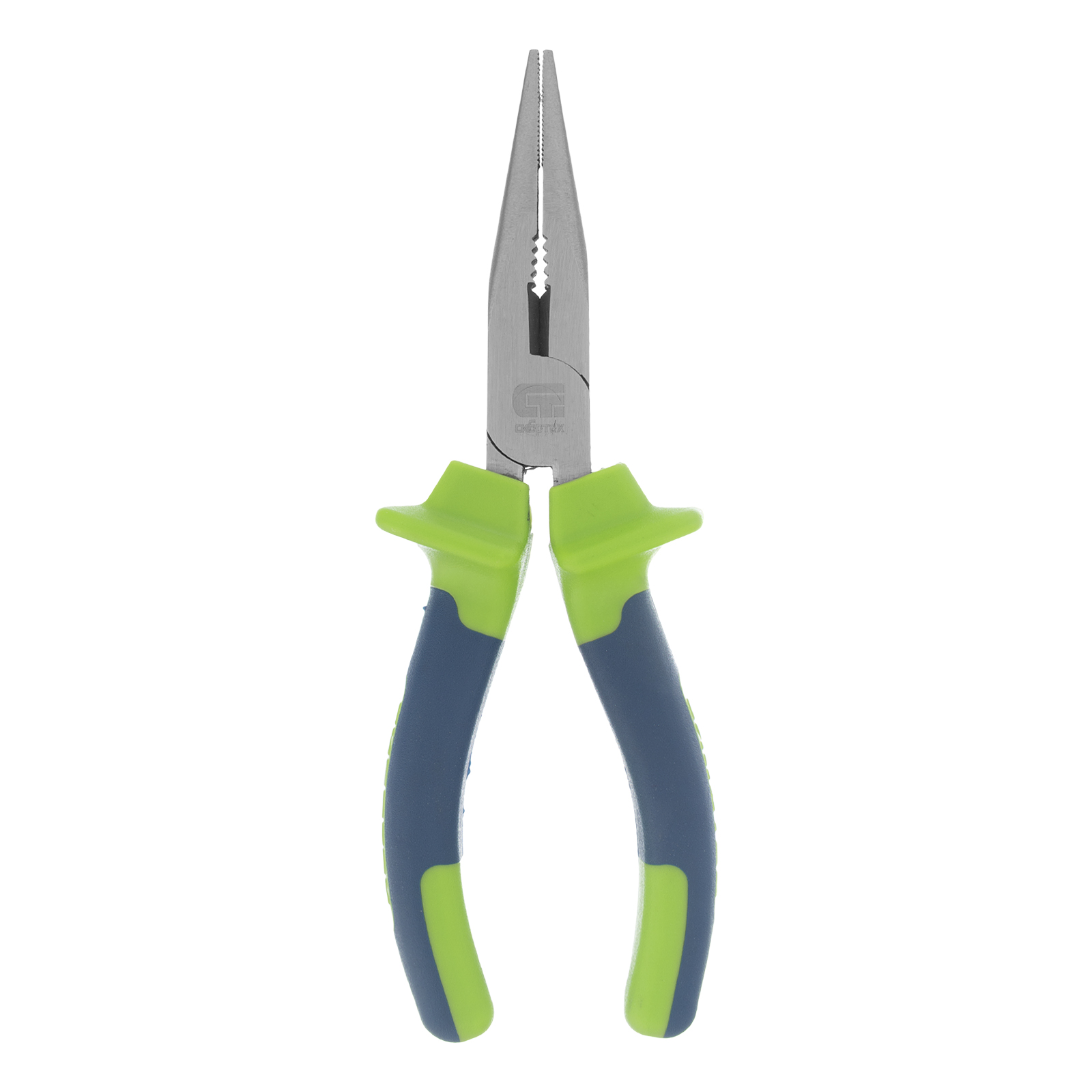 Длинногубцы прямые, 160 мм, двухкомпонентные рукоятки Сибртех