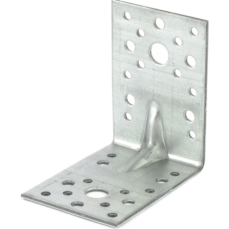 Крепежный уголок усиленный 2.5 мм, KUU 90 x 90 x 65 мм Сибртех