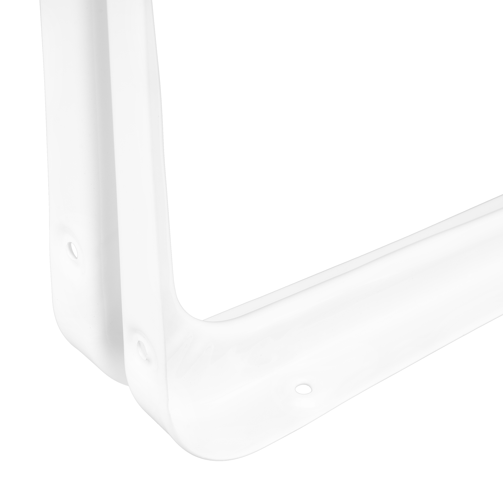 Кронштейн угловой с ребром, 125х150 мм, белый Сибртех